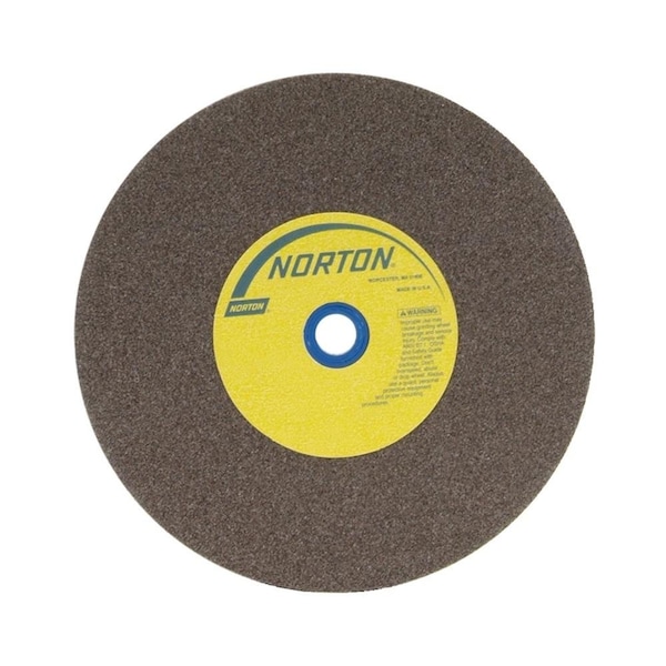 Norton Co Grinding Wheel, Bench and Pedestal, Type 1 - Gemini, Aluminum Oxide, 10 x 1-1/4 x 1-1/4, Medium - 662531-61395