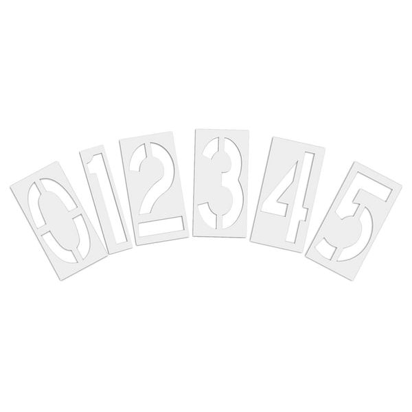 Rae Pavement Stencil, 18 in, Number Kit, 1/16 - STL-116-8180
