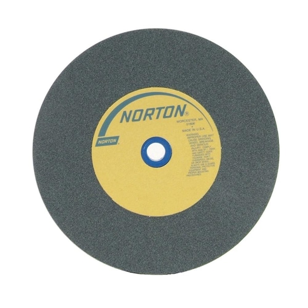 Norton Co Bench and Pedestal Wheel, Type 1 - Silicon Carbide for Non-Metal, 10 x 1 x 1-1/4 Med - 662531-60366