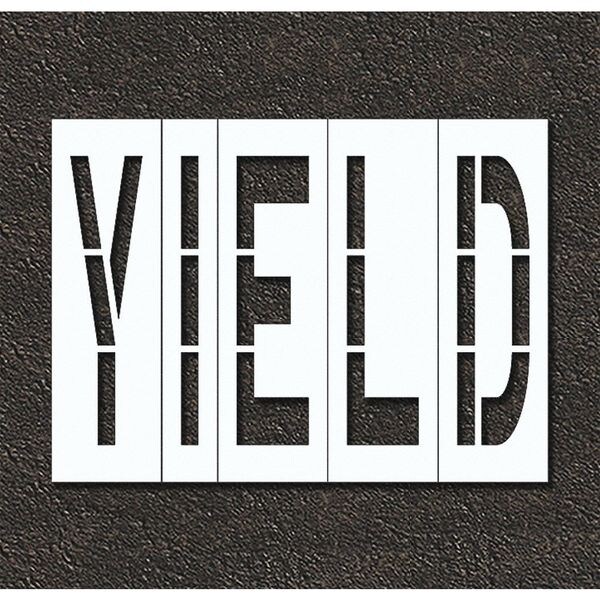 Rae Pavement Stencil, Yield, STL-108-79626 - STL-108-79626