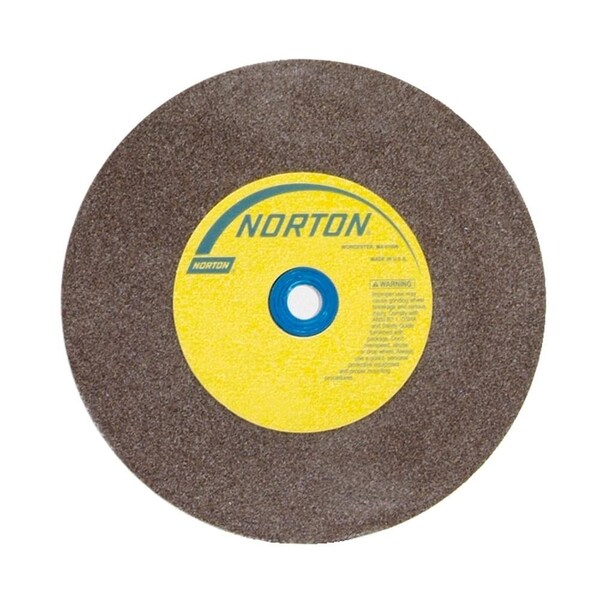 Norton Co Bench & Pedestal Wheel, Standard, Aluminum Oxide, Size: 7 x 1 x 1 Medium, Max RPM: 3600 - 076607-88270