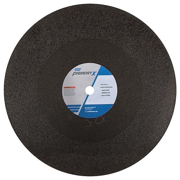 Norton Abrasives Cut-Off Wheel, 20 in. Dia, AO, 24 G, Black - 66253179367