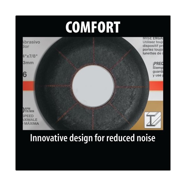 Makita Makita INOX Grinding Wheel, 36 Grit, Type 27, 6in Dia x 1/4inT x 7/8in Cntr Hole Dia, 25/Pk - A-95978-25