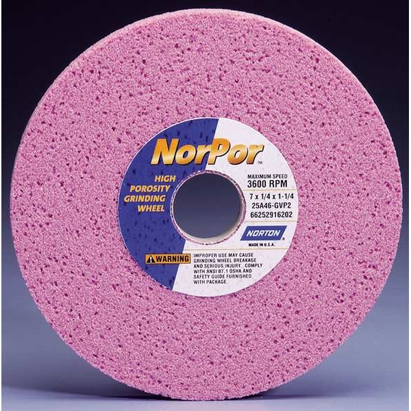 Norton Abrasives Grinding Wheel, T1, 8x1/2x1.25, AO, 46G, PK5 - 69936662923
