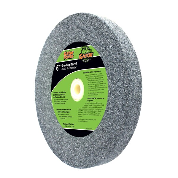 Gator Finishing Gator 6 in. D X 1 in. Grinding Wheel - 6006