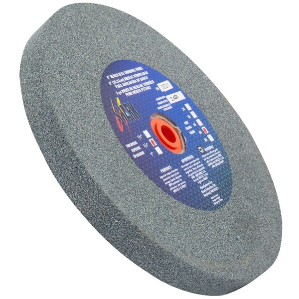 Shark Industries 8-in. x 3/4-in. x 1-in. Bench Seat Grinding Wheel 60 Grit, Aluminum Oxide - 2031