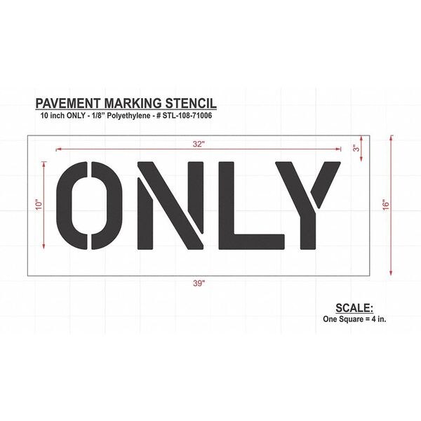 Rae Pavement Stencil, Only, STL-108-71006 - STL-108-71006