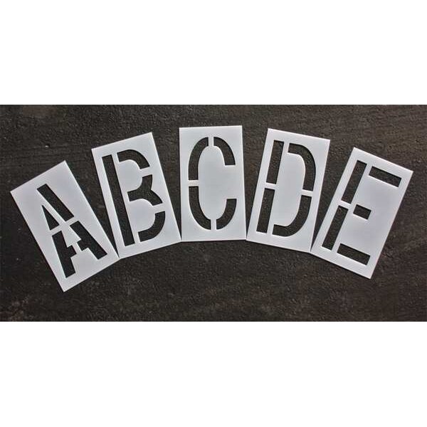 Rae Pavement Stencil, 24 in, Alphabet Kit, 1/8, STL-108-8245 - STL-108-8245