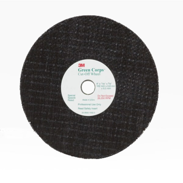 3M 3M Reinforced Weld Grinding Wheel 01991, 3 in x 0.22 in x 3/8 in, 10PK - 1991