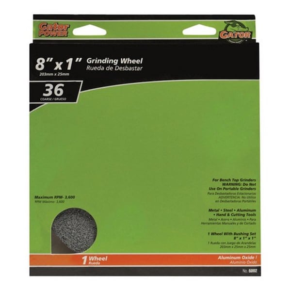 Gator Grit Gatorgrit 6002 8 x 1 x 1 in. Grinding Wheel - 27517