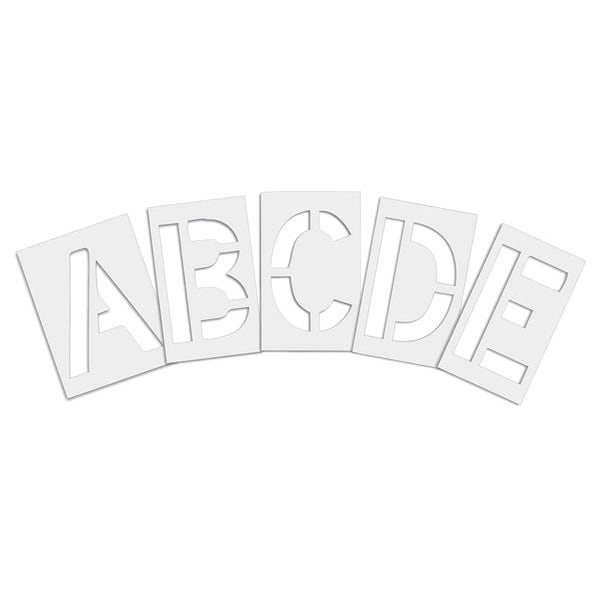 Rae Pavement Stencil, 6 in, Alphabet Kit, 1/8 - STL-108-8065