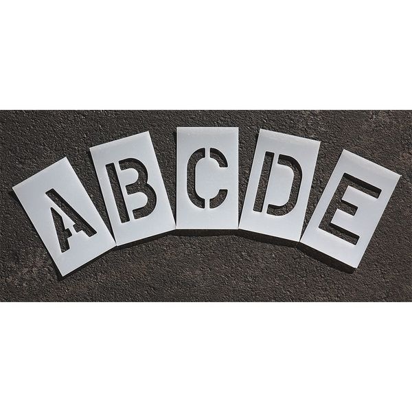 Rae Pavement Stencil, 6 in, Alphabet Kit, 1/8 - STL-108-8065