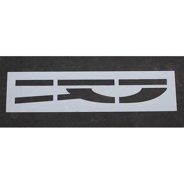 Rae Pavement Stencil, 72 in, R x R, 1/16 - STL-116-5020
