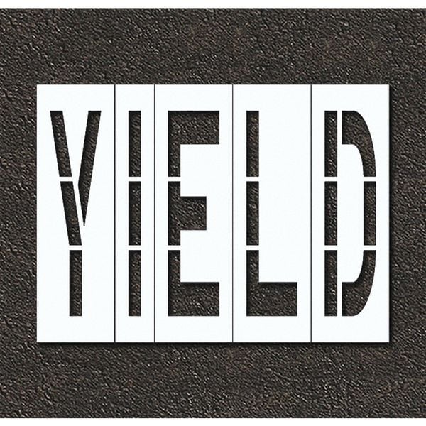Rae Pavement Stencil, Yield, STL-108-74826 - STL-108-74826