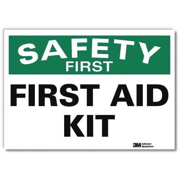 Lyle Safety First, First Aid Kit, 5 in x 7 in, Horizontal Rectangle, Reflective Sheeting, U7-1199-RD_7X5 - U7-1199-RD_7X5