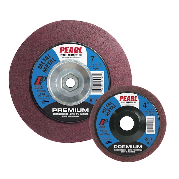 Pearl Premium Surface Prep Wheel 7 x 7/8 AO Maroon, Fine Grit - NW7MF