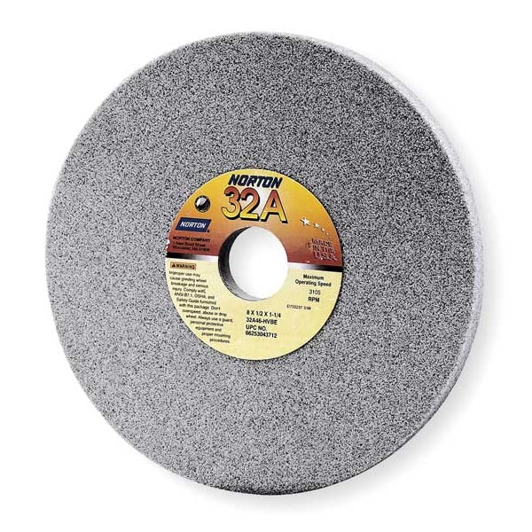 Norton Abrasives Grinding Wheel, T1, 10x1x3, AO, 46G, Blue/Gry - 66253138903