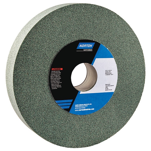 Norton Abrasives Grinding Wheel, T1, 10x1-1/2x2, SC, 60G, Grn - 66253161640