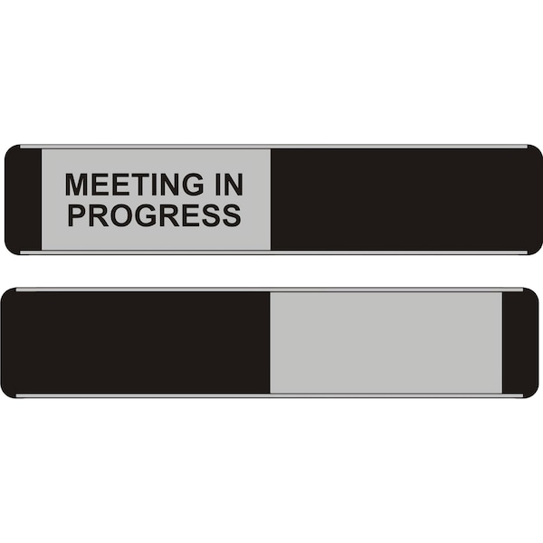 Seco Sliding Door Sign - VACANT/ENGAGED - 255mm x 52mm, 10 in. x 2 in. - OF142