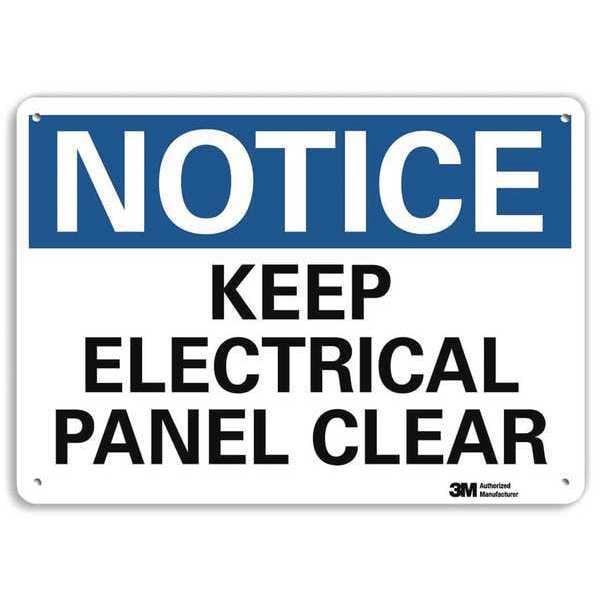 Lyle Notice Sign, RecycldReflecAlum, 10inWx7inH, U5-1291-RA_10X7 - U5-1291-RA_10X7