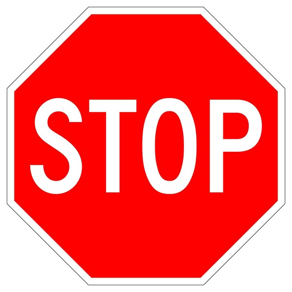 Sign Solutions Usa 24 in W, 24 in H, Aluminum, White - DUS08DWT2424R1-1