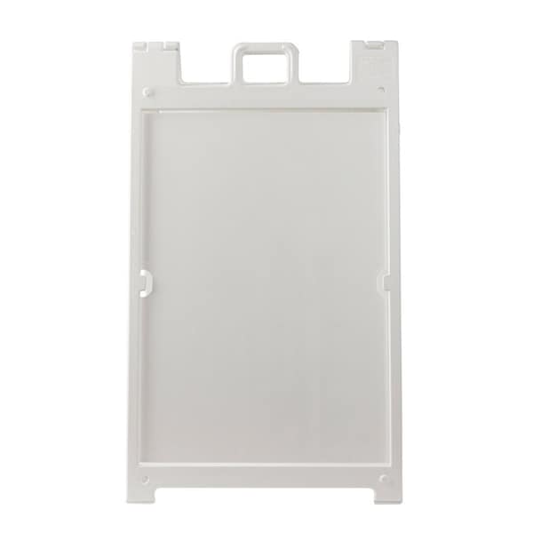 Brady Blank Heavy-Duty Sign Stand 36 in H x 24 in W Plastic White - 152695