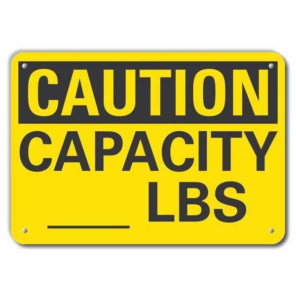 Lyle Caution, Capacity _ Lbs., 10 in W x 7 in H, Plastic, LCU3-0241-NP_10x7 - LCU3-0241-NP_10X7