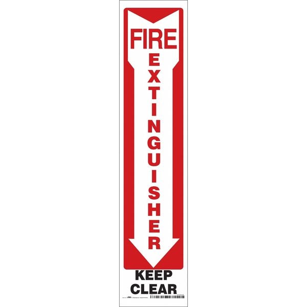 Condor Safety Sign, 4" W, 18" H, 0.004" Thickness - 470A30