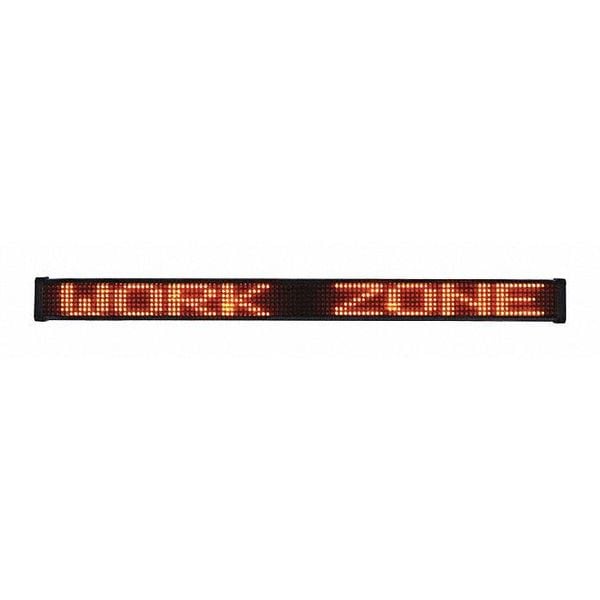 Federal Signal LED Message Display Sign, Amber, 3" H - MB1-A