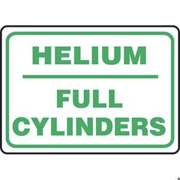 Accuform SAFETY SIGN HELIUM  FULL CYLINDERS MCPG538VP - MCPG538VP