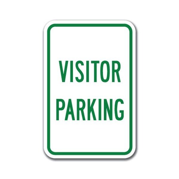 Signmission Visitor Parking 12inx18in Heavy Gauge Alum Signs, 18" L, 12" H, A-1218 Hospital - Visitor Parking - A-1218 HOSPITAL - VISITOR PARKING