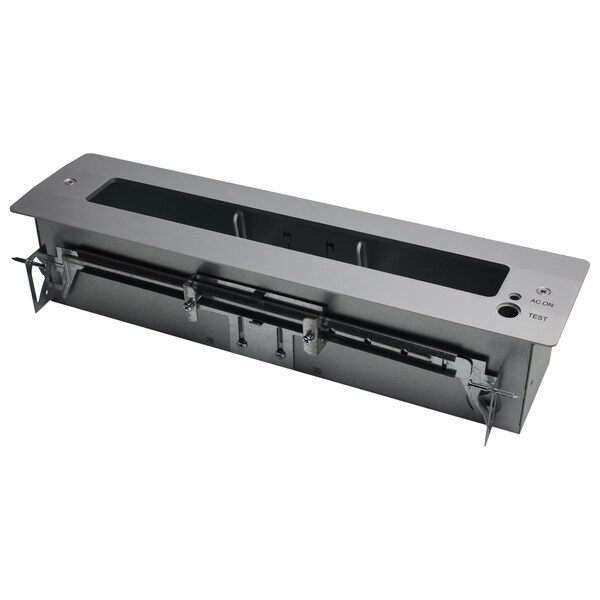 Nuvo Red Clear Edge Lit LED Exit Sign, 3.14 Watts, Single Face, 120V/277 Volts, Clear Finish - 67/114