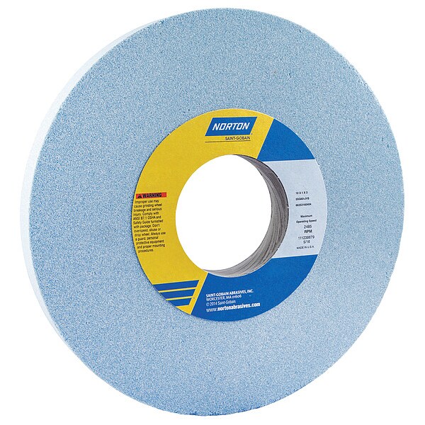 Norton Abrasives Grinding Wheel, T1, 10x1x3, CA, 46G, Med, Blue - 66253160402