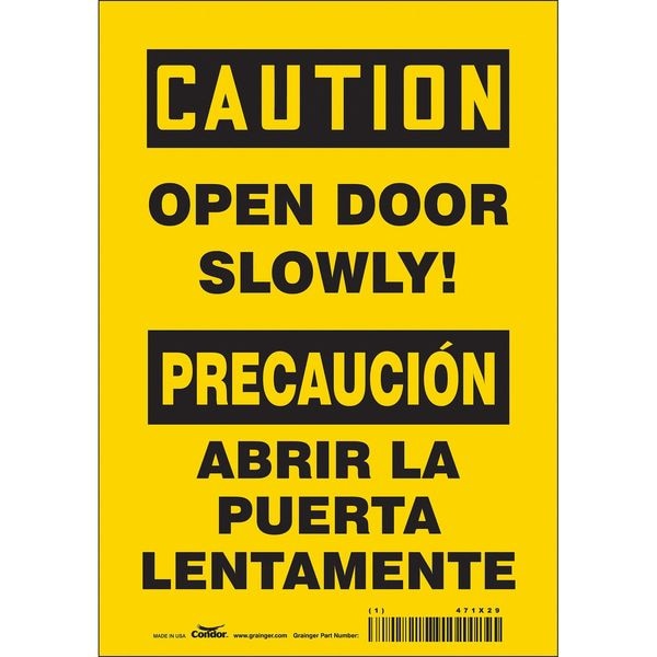 Condor Caution, Open Door Slowly!/Abrir La Puerta Lentamente, 7 in W x 10 in H, 471X29 - 471X29