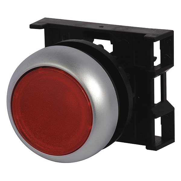 Eaton Ill Mtn Pb Sil-bzl Flsh Yel, 22.5 mm, Rojo - M22-DRL-R