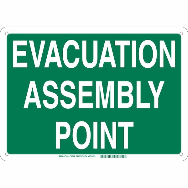 Brady Fire Extinguisher Sign, 18X24, Alum - 139657