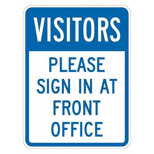 Lyle Informational Sign, 18 in H, 12 in W, Aluminum, Vertical Rectangle, English, T1-6122-HI_12x18 - T1-6122-HI_12X18