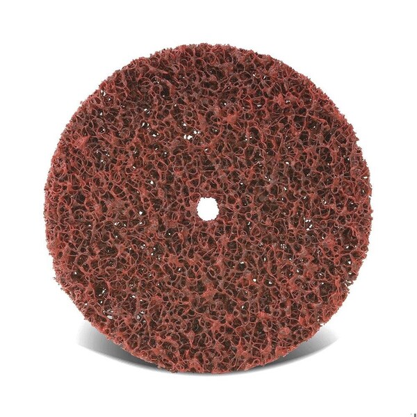 Cgw Abrasives EZ Series Single Non-Woven Strip Wheel, 6 in Dia, 1/2 in Center Hole, 1/2 in W Face, Coarse Grade, S - 70040