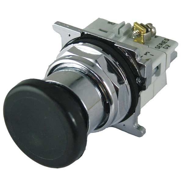 Botón de empuje con contactos para ubicaciones peligrosas de Eaton, 30 mm, 1 NC, 1 NO, Negro - 10250T710B