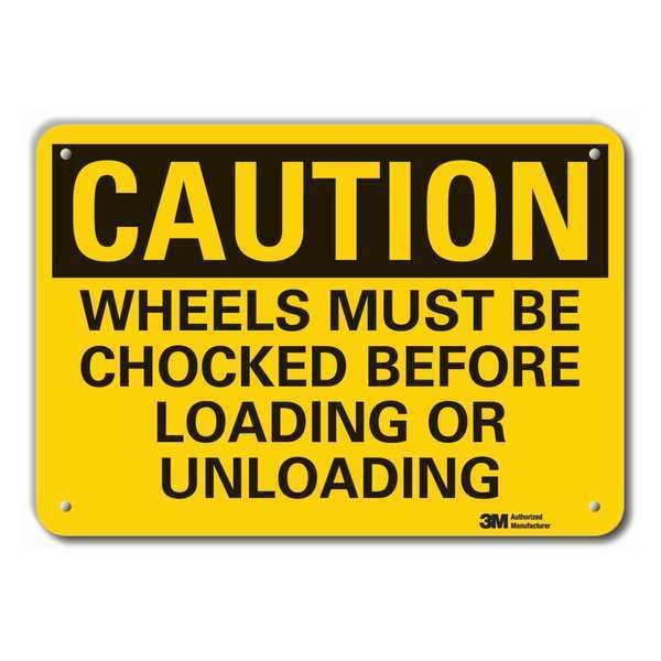 Lyle Caution Sign, 7 in H, 10 in W, Plastic, Vertical Rectangle, English, LCU3-0419-NP_10x7 - LCU3-0419-NP_10X7