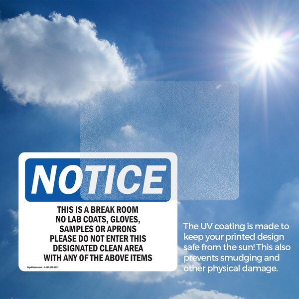 Signmission 10 in Height, 14 in Width, Vinyl Decal, Rectangle - OS-2PACK-NS-D-1014-L-18621