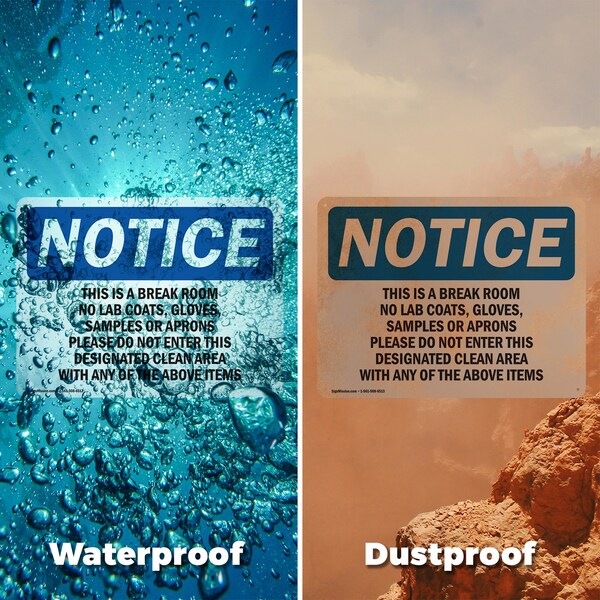 Signmission 10 in Height, 14 in Width, Vinyl Decal, Rectangle - OS-2PACK-NS-D-1014-L-18621