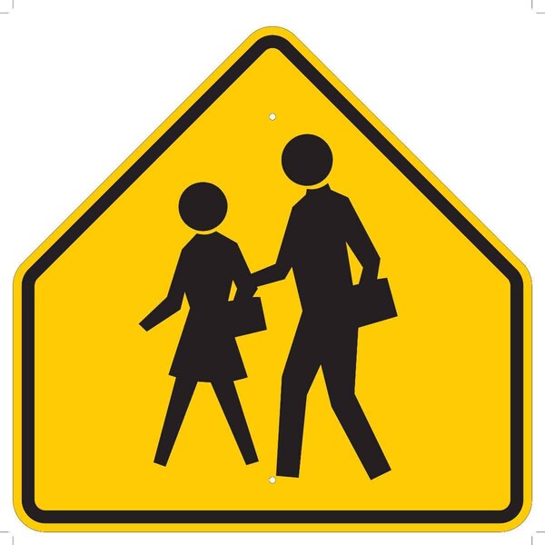 Brady Traffic Sign, 30" Height, 30 in Width, Aluminum, Pentagon, No Text - 113319