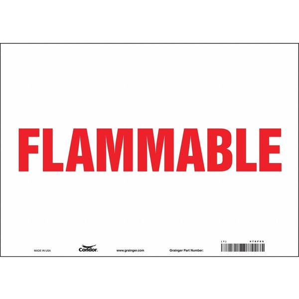Condor Danger Sign, 10 in H, 14 in W, Vinyl, Horizontal Rectangle, English, 478F06 - 478F06