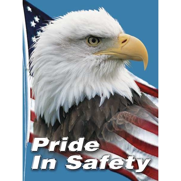 Accuform Safety Poster, Pride In Safety, 22 in H x, 17 in W, Plastic - SP124511L