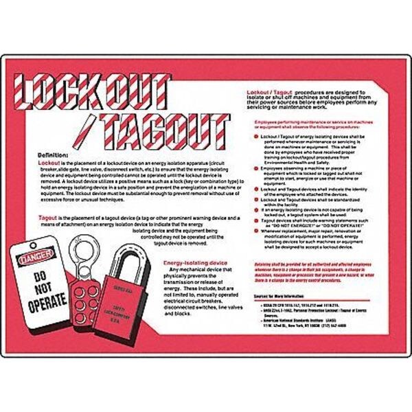 Accuform Safety Poster, Pride In Safety, 22 in H x, 17 in W, Plastic - SP124511L