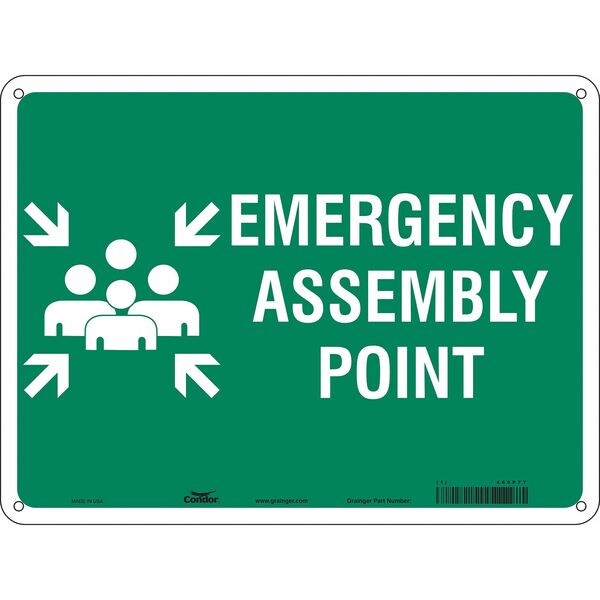 Condor Safety Sign, 24" Wx18" H, 0.032" Thickness - 465P77