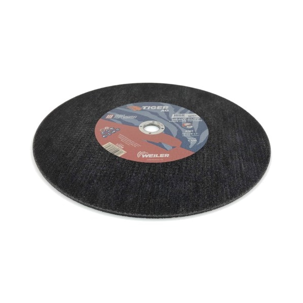 Weiler 14 in Dia, 1/8 in Thick, Aluminum Oxide, 30 Grit - 57034