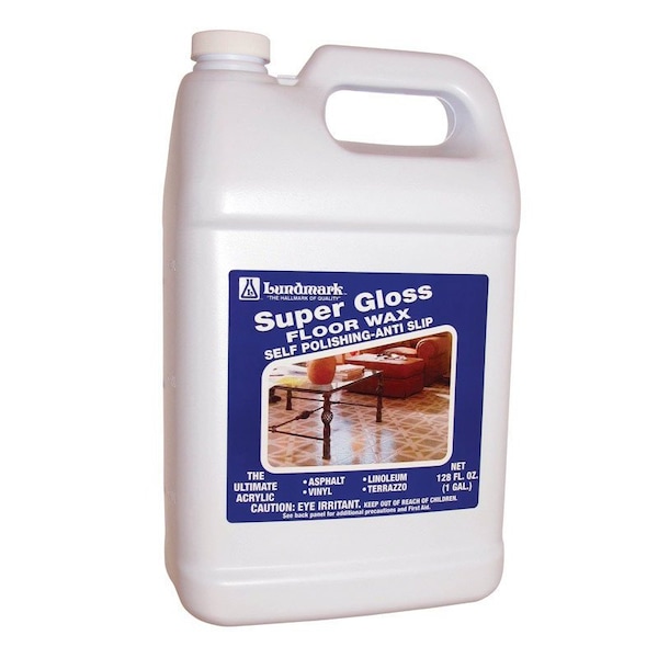 Super Gloss Lundmark Super Gloss Floor Wax Super Gloss Anti-Slip Floor Wax Liquid 1 gal - 3202G01-2