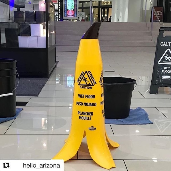 Wet Floor Sign Wet Floor Sign, 24 in Height, 11 in Width, Plastic - WETFLOOR